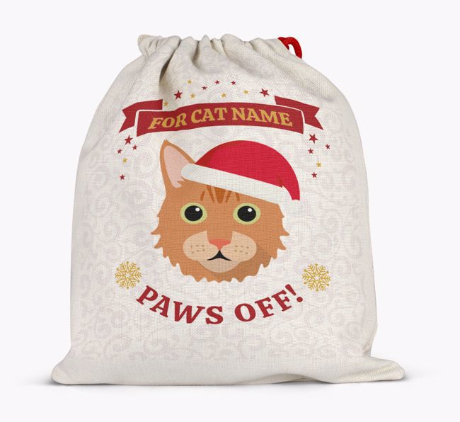 'Paws Off' - Personalized {breedFullName} Santa Sack
